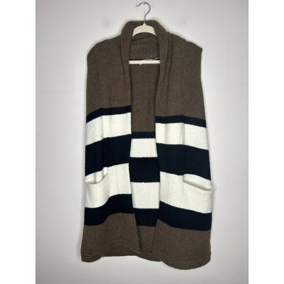 Loft Wool Alpaca Blend Sleeveless Sweater Vest Size XS/S Knitted Open Front - Picture 1 of 10